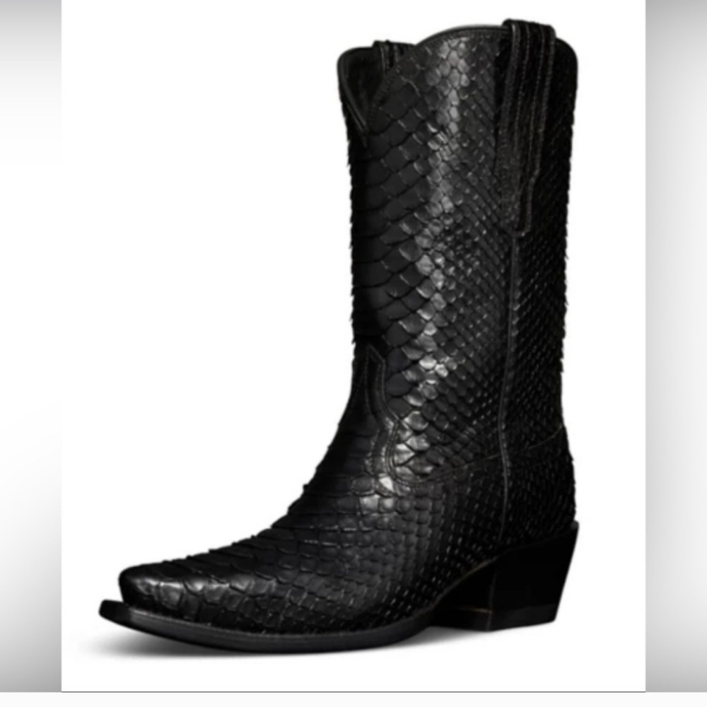 Tecovas Limited Edition Savannah Midnight Python Cowboy Boots